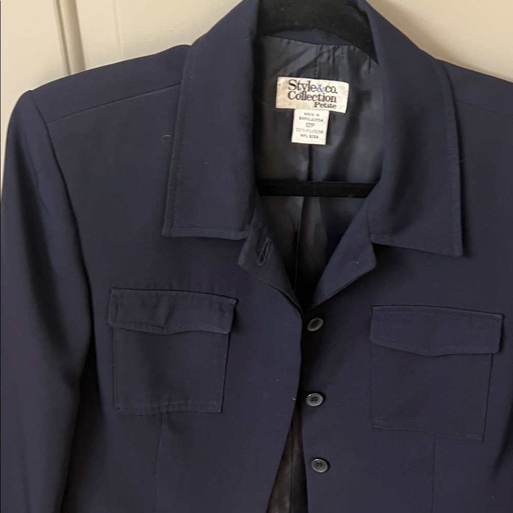 Style & Co. Dark Blue Jacket